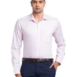 Park Avenue Pink Regular Fit Texture Shirt-image-30