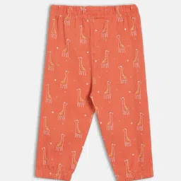 Miniklub Boys Rust & Yellow Cotton Printed Knit Bottom - Pack of 2 image 5