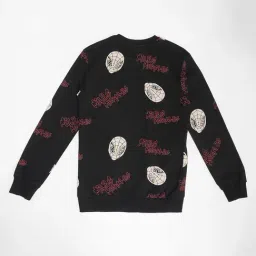 Pantaloons Junior Boys Jet Black Printed Sweatshirt image 2