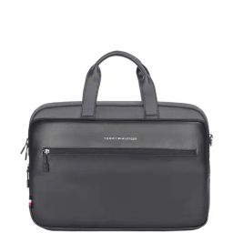 TOMMY HILFIGER Prophecy Grey & Black Polyester Laptop Messenger Bag-picture-47