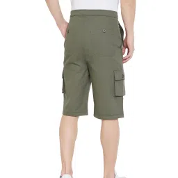 Hypernation Green Regular Fit Shorts image 3