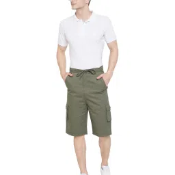 Hypernation Green Regular Fit Shorts image 5