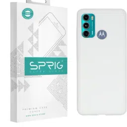 Sprig Liquid Silicone Back Cover for MOTOROLA G60 (White)-picture-10