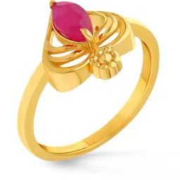 Malabar Gold and Diamonds 22k BIS Hallmark Yellow Gold Ring for Women-picture-11