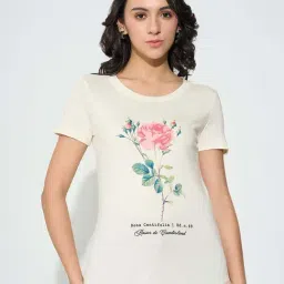 Honey By Pantaloons Off White Regular Fit Printed T-Shirt-image-20