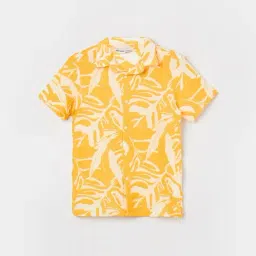 Fame Forever by Lifestyle Boys Mustard Printed Shirt-image-67