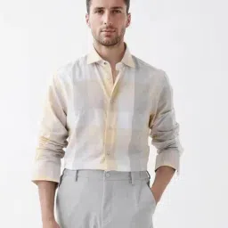 Rare Rabbit Multi Cotton Regular Fit Checked Shirt-picture-24