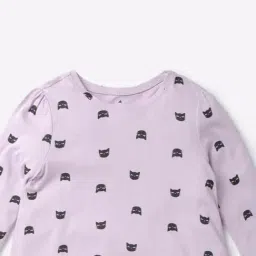 GAP Kids Purple Relaxed Cotton Printed Tops image 3