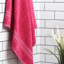 Spaces Edria Plus Red Cotton 500 GSM Bath Towel-picture-30