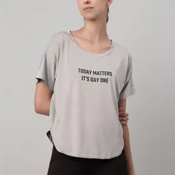 MKH Women Typography Printed Dri-FIT T-shirt-picture-33