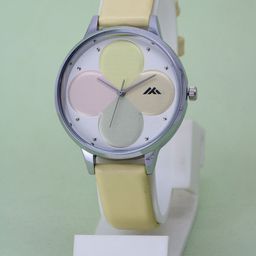 VIRAKTI Women Brass Printed Dial & Leather Straps Analogue Watch WATGZXEDXSJQZ8KX-picture-0