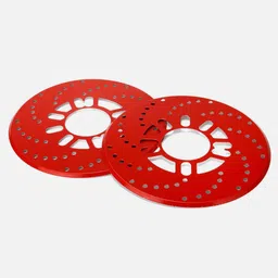 auto mt RED DISC PLATE ALLOY Brake Disc Brake Drum Disc Brake Cover Car Retrofit Disc Brake Protector Disc Brake Adapter Aluminum Alloy Auto Car Wheel Decorative Brakes Disc Brake Racing Cover image 1
