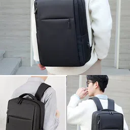 dynotrek 17.3 Inch Lightweight Casual Laptop Backpack with USB Charging Port for Men and Women Waterproof Backpack for Work Travel College image 5