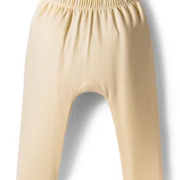 Babyoye 100% Cotton Interlock Knit Full Length Diaper Leggings With Eco Jiva Finish & Animal Print Pack Of 2 - Green & White image 2