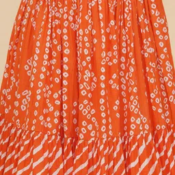 Bitiya by Bhama Girls Embroidered Patchwork Ready to Wear Lehenga & Blouse With Dupatta image 3