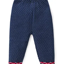 Babyhug Knit Full Sleeves Sweater Set with Intarsia Design -Navy Blue image 4