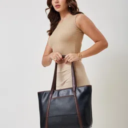 FARGO Axis Women Water Resistant Bucket Zipper Tote Bag-image-14