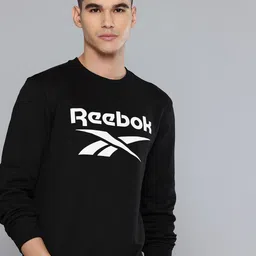 Reebok Brand Logo Printed Round Neck Warm-Up Sweatshirt-picture-38