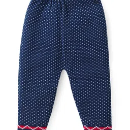 Babyhug Knit Full Sleeves Sweater Set with Intarsia Design -Navy Blue image 5