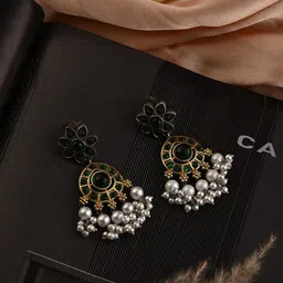 PATOLA BY VJ Floral Drop Earrings-picture-37