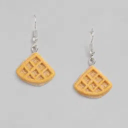 DressBerry Contemporary Waffle Drop Earrings-picture-15