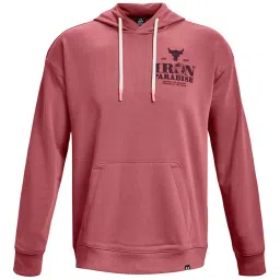 Under Armour Pink Cotton Regular Fit Printed Hooded Sweatshirt image 3