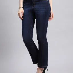 Monte Carlo Blue Cotton Regular Fit Mid Rise Jeans image 3