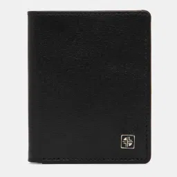 Carlton London Black Solid Bi-Fold Wallet for Men image 1