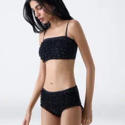 Superstar by Westside Black Ruffle-Detailed Boy Shorts Briefs image 3