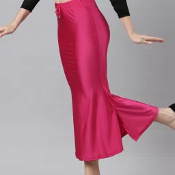 TWIN BIRDS Fuchsia & Yellow Plain Saree Shapewear - Pack Of 2 image 3