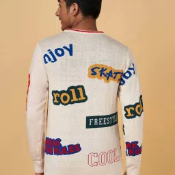 Coolsters by Pantaloons Kids Off-White Printed Full Sleeves Sweater image 3