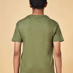 Coolsters by Pantaloons Kids Olive Cotton Printed T-Shirt image 3