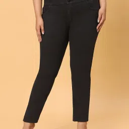 HJ HASASI Black Mid Rise Jeans image 1