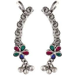 Teejh Gahez Multicolor Silver Oxidized Earrings-picture-49