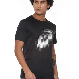 Asics Black Regular Fit Graphic Print Sports T-Shirt image 3