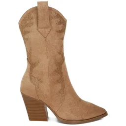 Rag & Co Women's Camel Casual Booties image 1