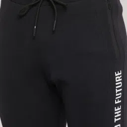Duke Black Regular Fit Trackpants image 4