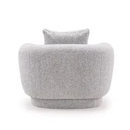 Durian Amyra Grey Fabric 1 Seater Sofa image 5