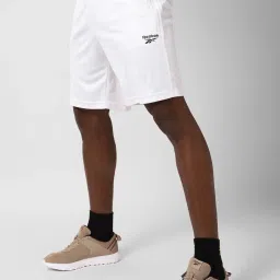 Reebok White Regular Fit Sports Shorts image 3