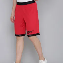 Reebok Red Regular Fit Sports Shorts image 3