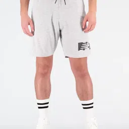 New Balance Light Grey Printed Regular Fit Sports Shorts-picture-15