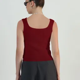 showoffff Showoff Red Regular Fit Tank Top image 3