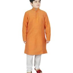 SG Yuvraj Kids Yellow Regular Fit Kurta Set-picture-34