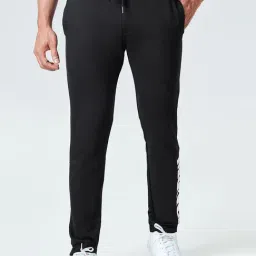 The Souled Store Black Cotton Regular Fit Printed Track Pants-picture-41