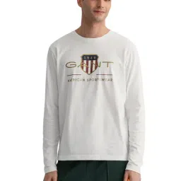 GANT White Crew T-Shirt-image-68