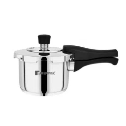 Bergner Pura Silver Stainless Steel Induction Base Pressure Cooker with Outer Lid (1.5L)-picture-17
