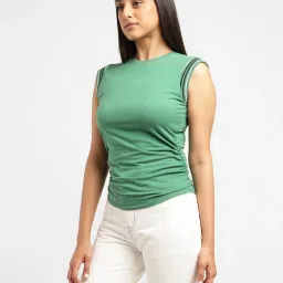 Levi's Pine Green Cotton Top image 3