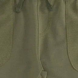 Pantaloons Junior Kids Olive Cotton Regular Fit Shorts image 3