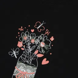 Gini & Jony Kids Black Printed Top image 3