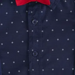 Pantaloons Baby Kids Navy Cotton Printed Shirt image 3
